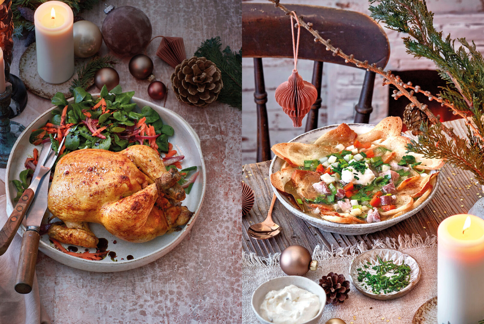 Rezeptideen Brathuhn mit Weißbrot-Füllung und Brotsuppe