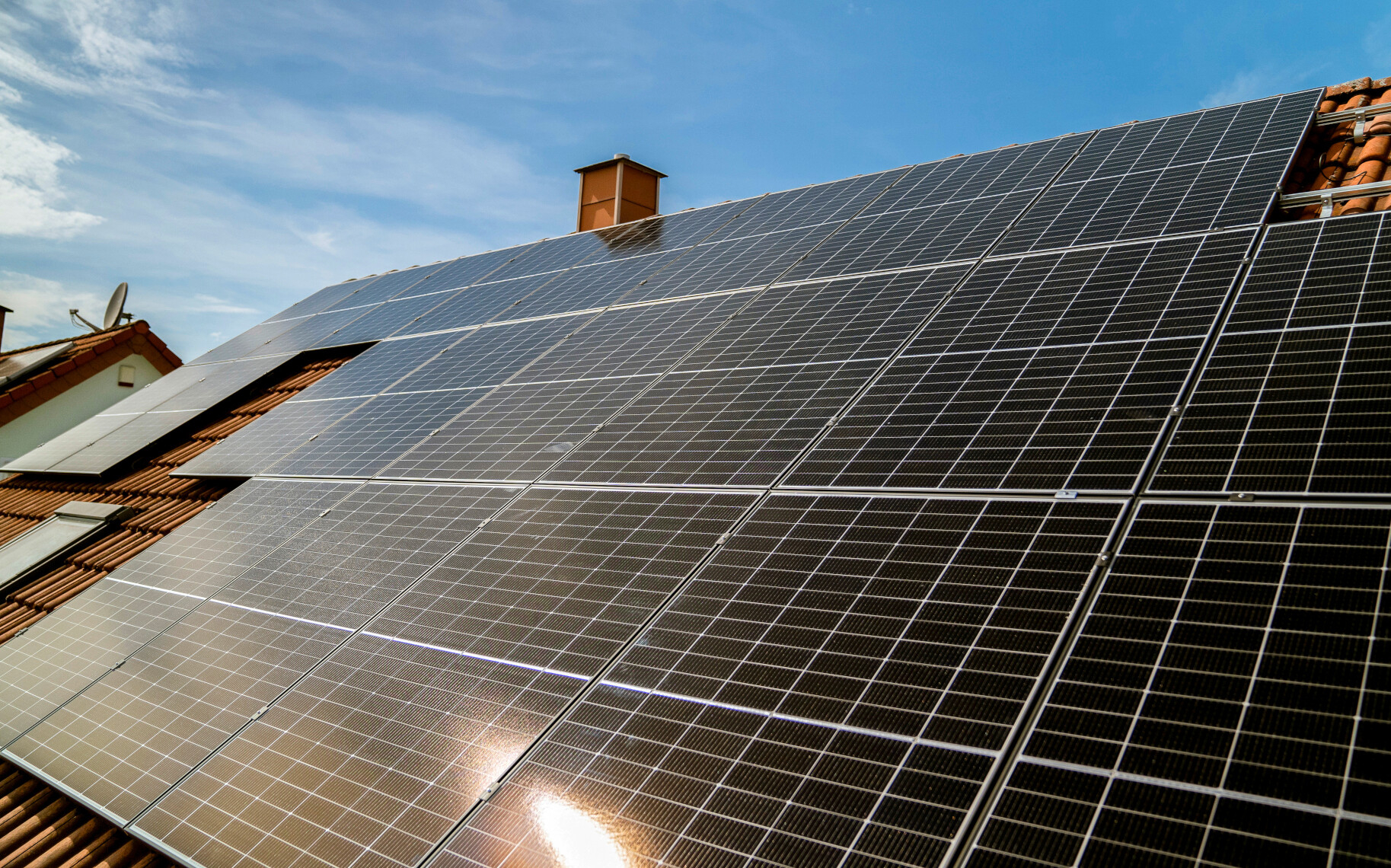 Sonne satt mit dem Merziger Solarpaket