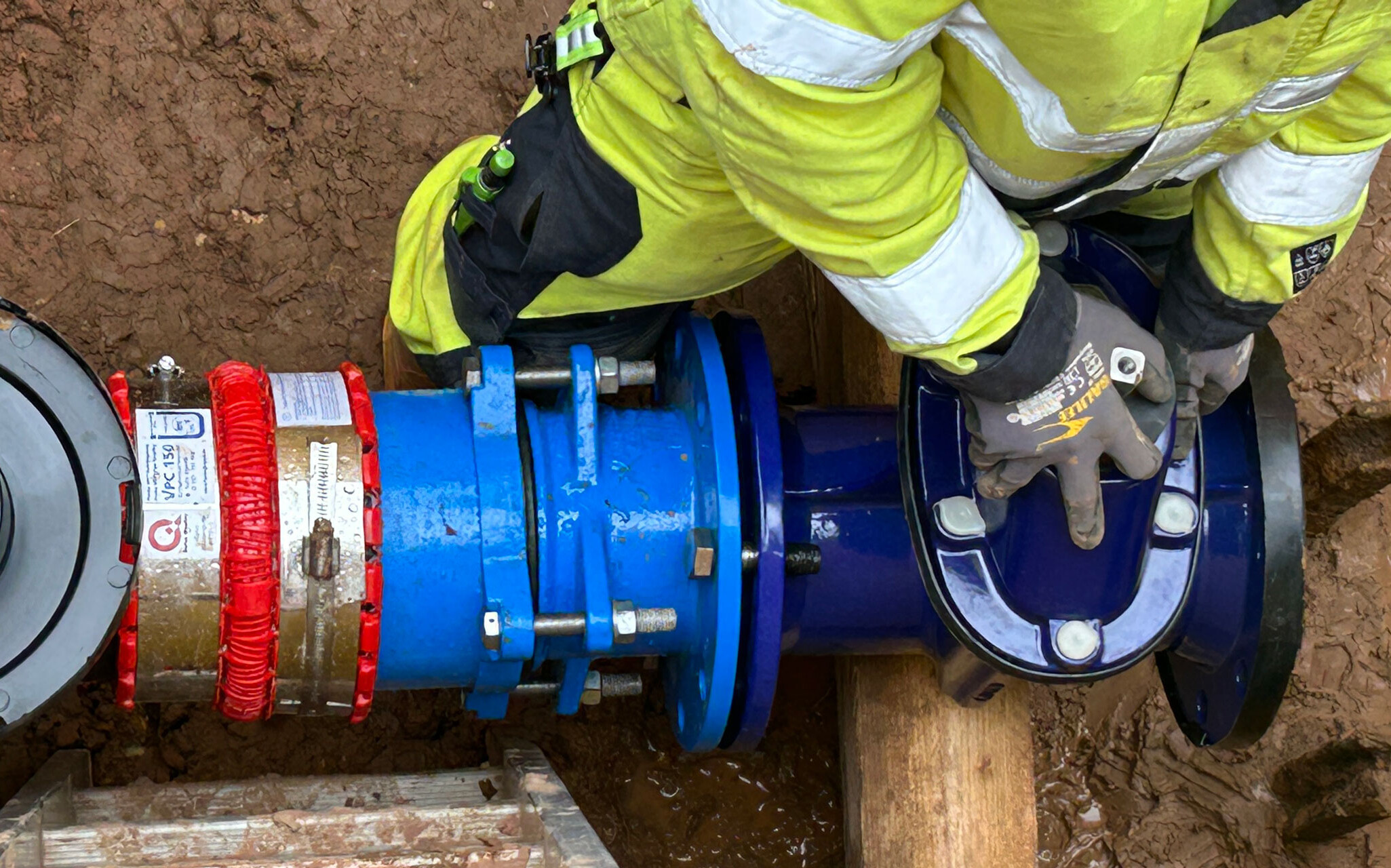 Sanierung der Trinkwasser- Hauptleitung zwischen Merzig und Harlingen