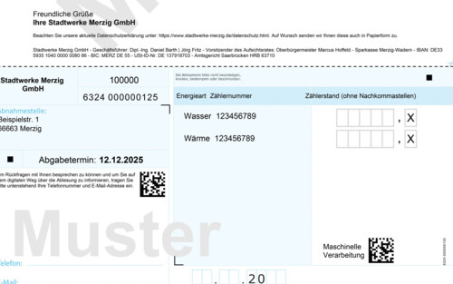 Zähler schon abgelesen?