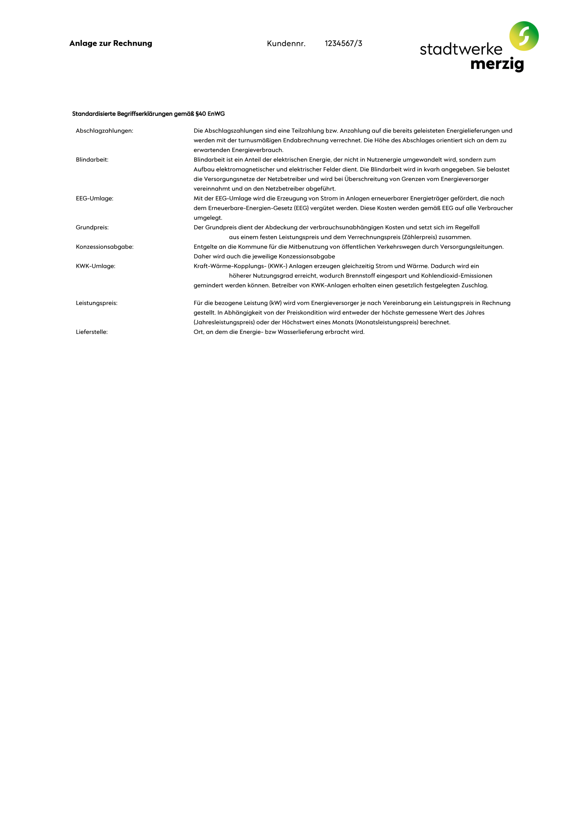 Musterrechnung Strom Seite 7