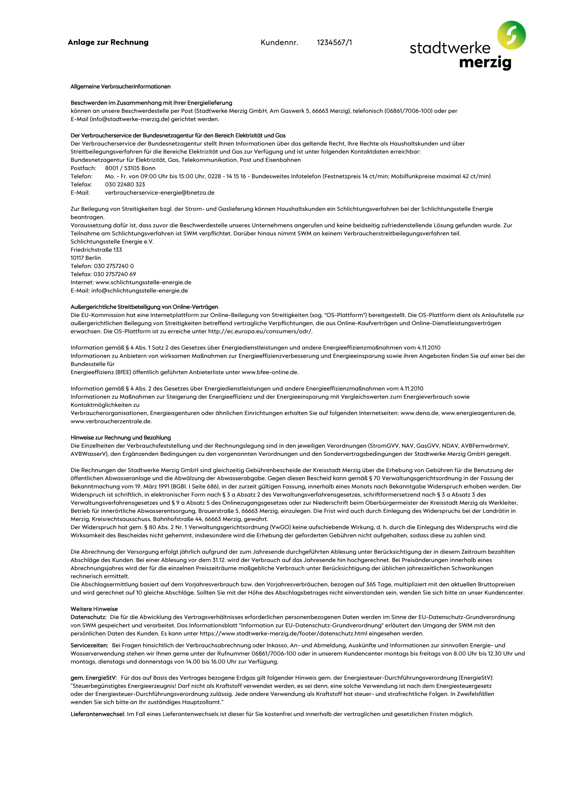 Musterrechnung Wasser Seite 5